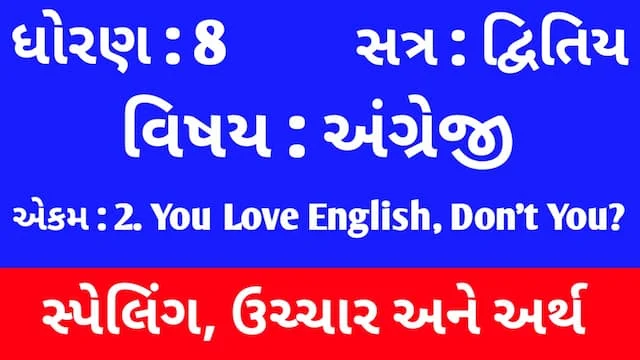 Std 8 English Sem 2 Unit 2 Spelling