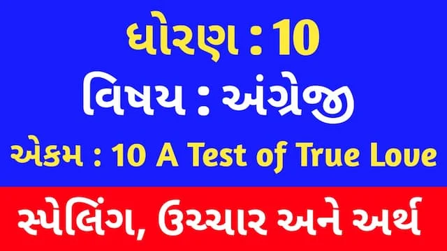 Std 10 English Unit 10 Spelling