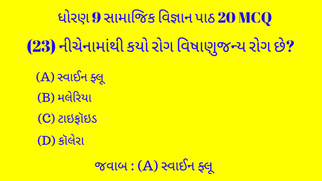Std 9 Social Science Chapter 20 Mcq Gujarati (ધોરણ 9 સામાજિક વિજ્ઞાન પાઠ 20 MCQ) 3 Std 9 Social Science Chapter 20 Mcq Gujarati