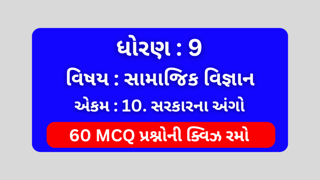 ધોરણ 9 સામાજિક વિજ્ઞાન એકમ 10 Mcq Quiz । Std 9 Social Science Unit 10 Mcq Quiz 1 ધોરણ 9 સામાજિક વિજ્ઞાન એકમ 10 Mcq Quiz